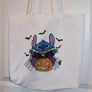 Stitch Pumpkin Tote Bag